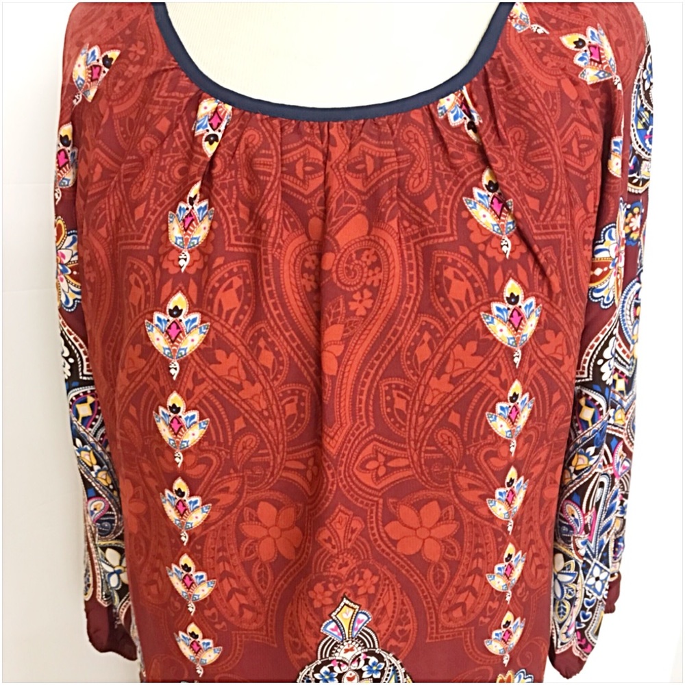 Festival Boho Paisley Tunic Dress SML - Picture 4 of 4